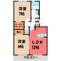 東宿郷駅 徒歩24分 3階の物件間取画像